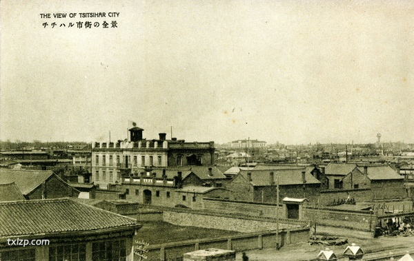 抗战期间日本发行的明信片《齐齐哈尔名胜十六景》插图1