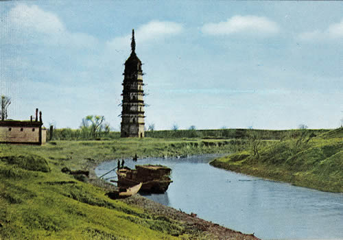 抗战期间日本发行的彩色明信片：南京点描缩略图