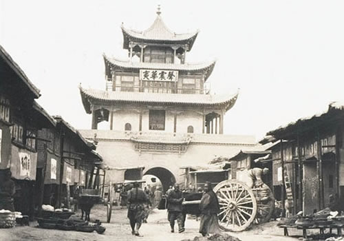 1910年肃州（今酒泉）老照片 莫理循西北行拍摄缩略图