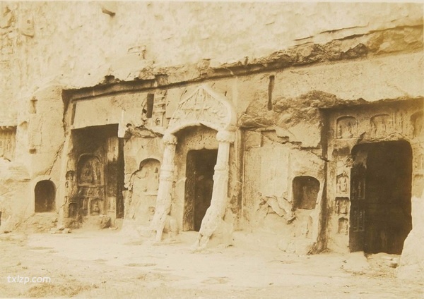1927年河北邯郸老照片 百年前的乡堂寺石窟影像插图5