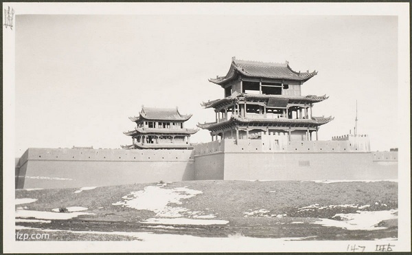 1910年嘉峪关老照片 莫理循西北行拍摄插图8