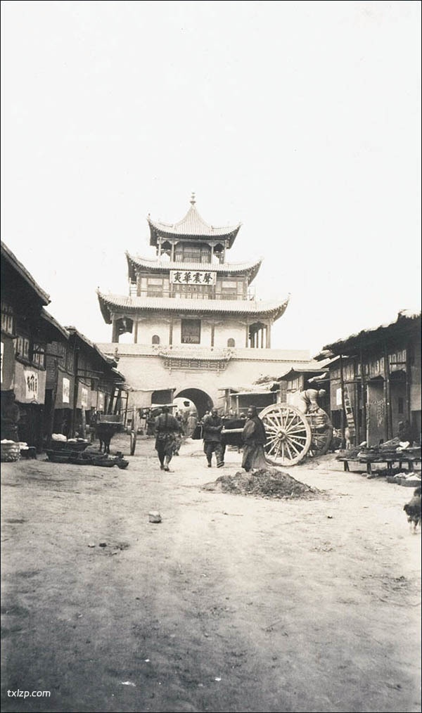 1910年肃州（今酒泉）老照片 莫理循西北行拍摄插图17