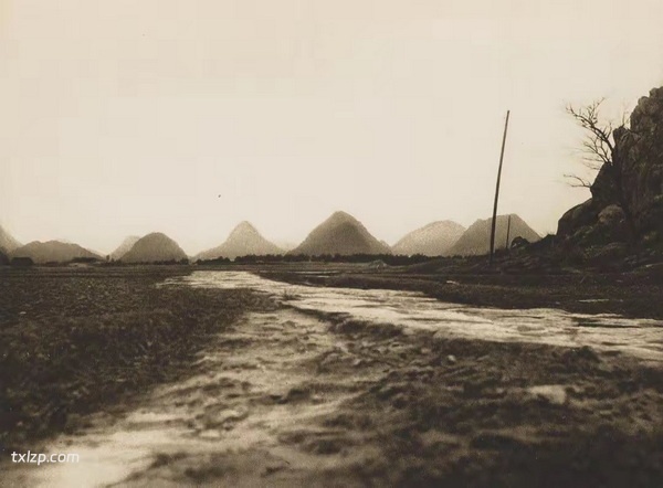 1908年的桂林老照片 柏石曼拍摄的桂林山水及平乐插图3