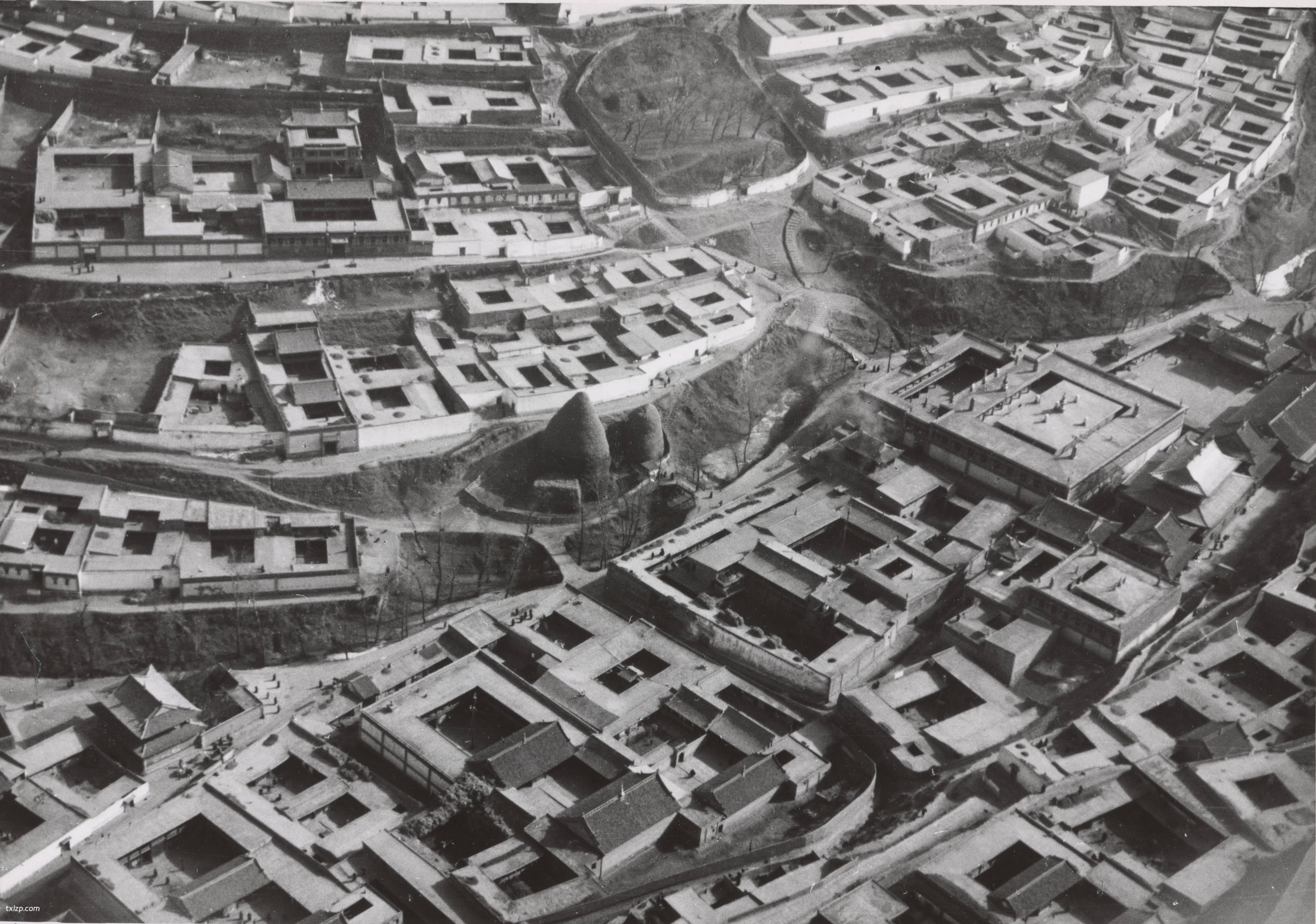 1940年西宁老照片 德国飞行员航拍的民国西宁（上）插图2