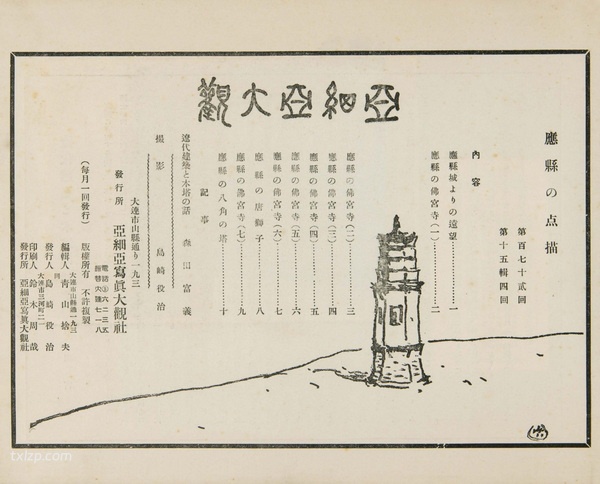 1938年朔州老照片 90年前的应县城及佛宫寺风貌插图