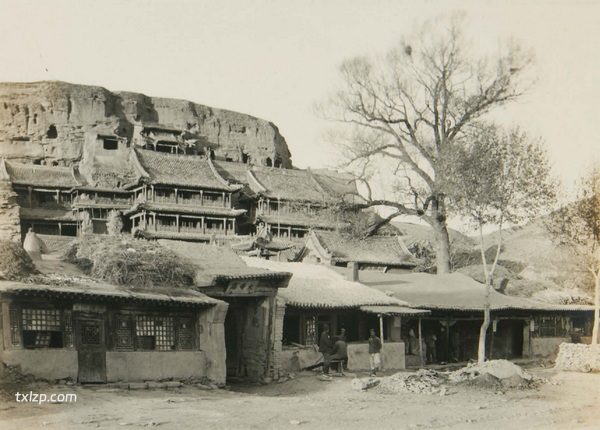 1925年大同老照片 百年前的云冈石窟历史风貌插图1