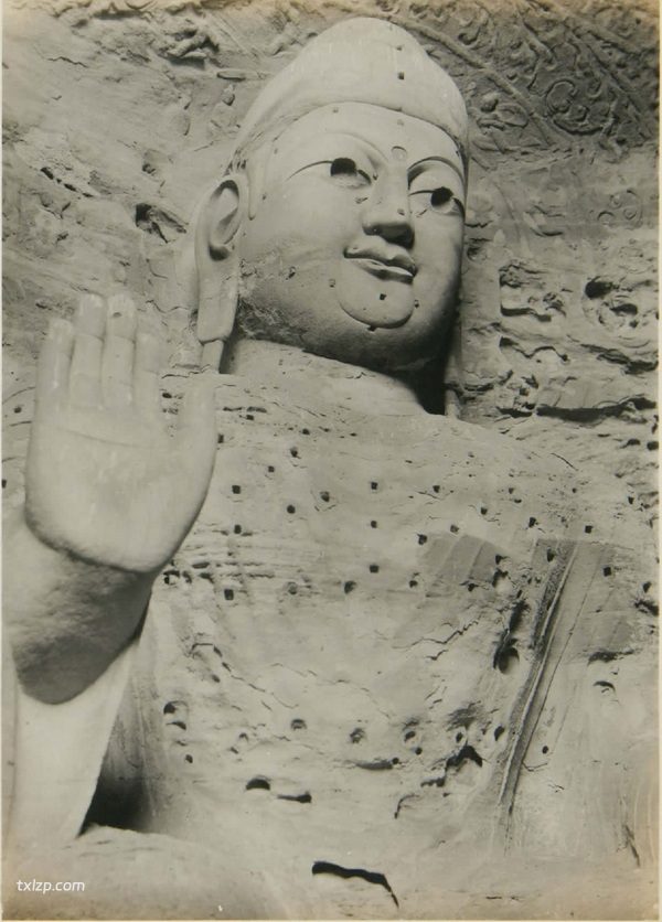 1925年大同老照片 百年前的云冈石窟历史风貌插图3