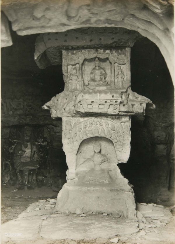 1925年大同老照片 百年前的云冈石窟历史风貌插图4
