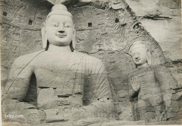 1925年大同老照片 百年前的云冈石窟历史风貌插图6