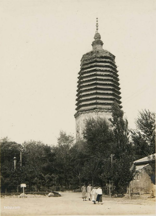 1924年辽阳老照片 百年前的白塔首山观音寺风光插图2