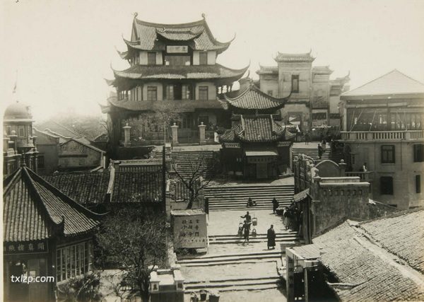 1926年武汉老照片 武昌黄鹤楼八宝寺及百姓生活插图2