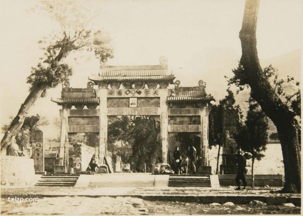 1929年泰山老照片 百年前的泰山真实风光照插图1