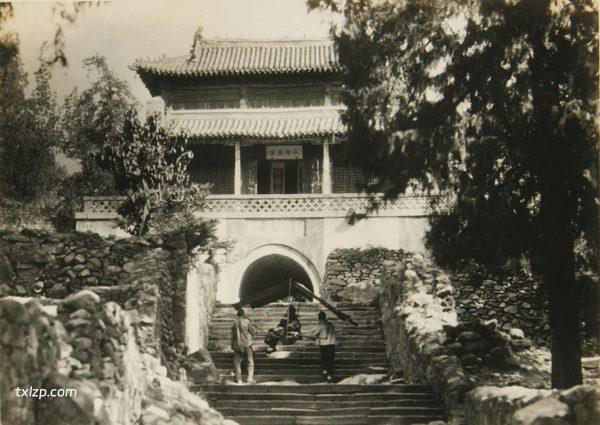 1929年泰山老照片 百年前的泰山真实风光照插图2