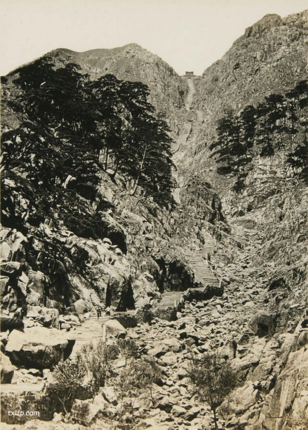 1929年泰山老照片 百年前的泰山真实风光照插图3