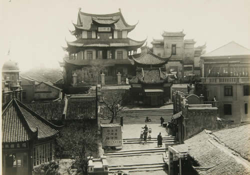 1926年武汉老照片 武昌黄鹤楼八宝寺及百姓生活缩略图