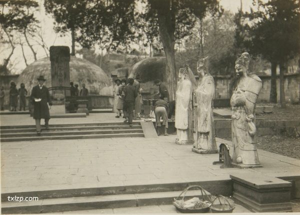 1930年杭州老照片 百年前的杭州西湖灵隐寺影像插图24