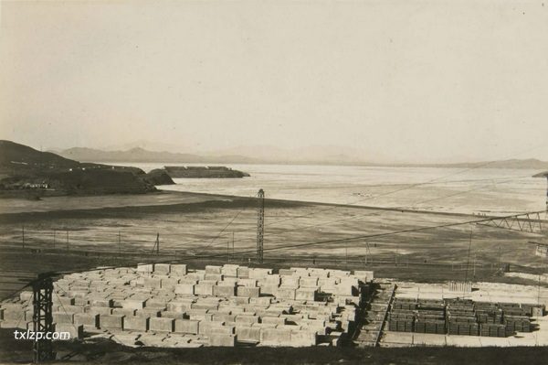 1932年葫芦岛老照片 日本人镜头下的葫芦岛筑港全纪实插图7
