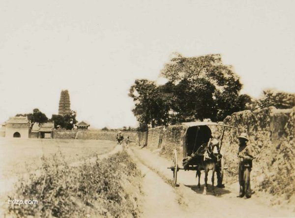 1932年西安老照片 临潼骊山、华清池、大小雁塔完整原貌插图9