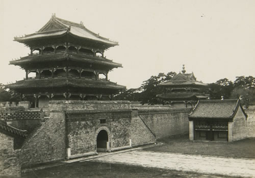 1934年沈阳老照片 奉天清昭陵内外建筑历史风貌缩略图