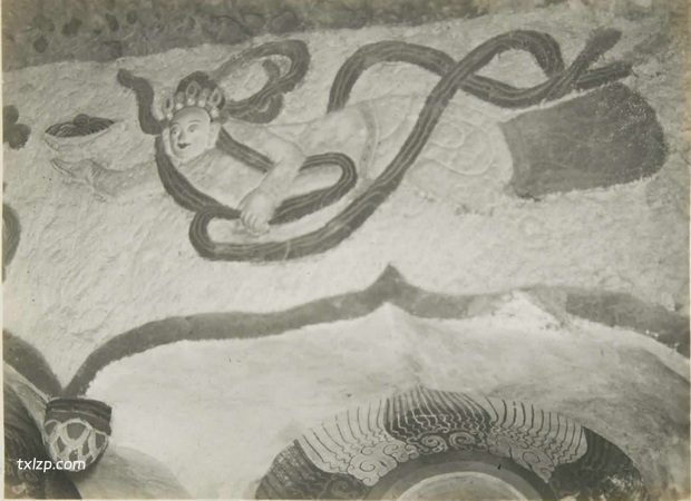 1934年锦州老照片 义县万佛堂石窟的民国影像插图6
