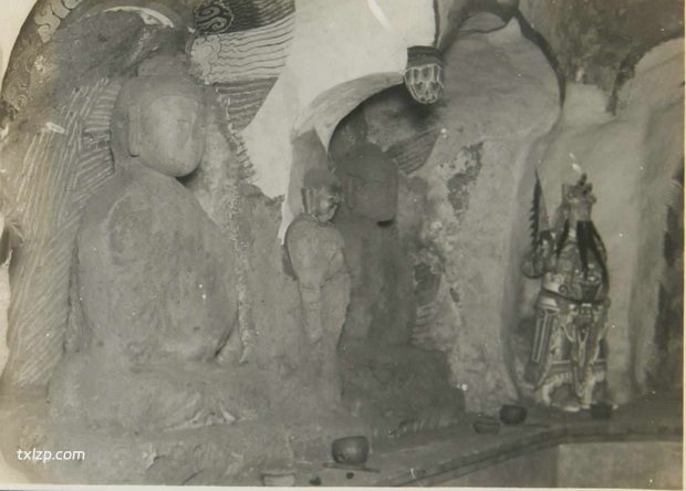 1934年锦州老照片 义县万佛堂石窟的民国影像插图7