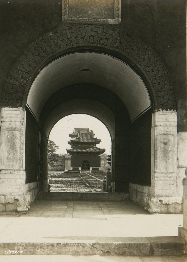 1934年沈阳老照片 奉天清昭陵内外建筑历史风貌插图3
