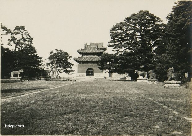 1934年沈阳老照片 奉天清昭陵内外建筑历史风貌插图5
