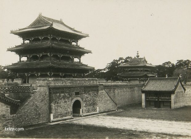 1934年沈阳老照片 奉天清昭陵内外建筑历史风貌插图7