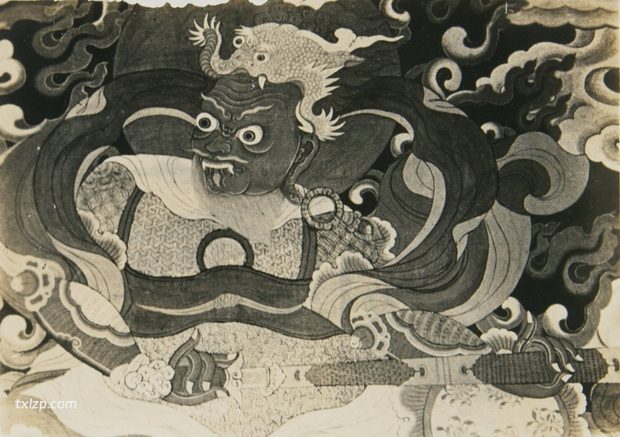 1936年乌兰浩特老照片 一场葛根庙会及跳查玛历史影像插图17