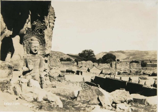 1936年大同老照片 民国时期云冈石窟内外名胜风貌插图4